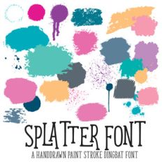 splatter font