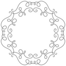swirly frame border
