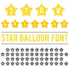 star balloon font