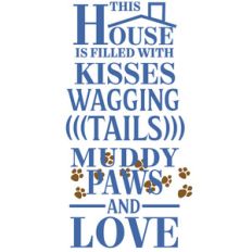 house filled muddy paws love