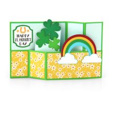 wiper card st. patrick's rainbow