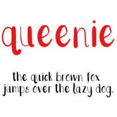 cg queenie font