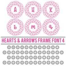 hearts and arrows frame font