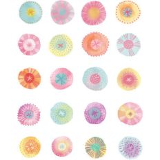spring party watercolor stickers