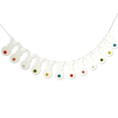 felt ball bunny banner