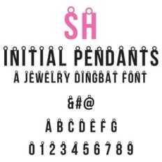 initial pendants font