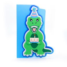 t rex birthday card