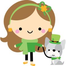 girl and dog - lots o’ luck