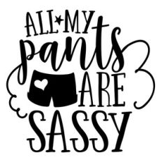 all my pants are sassy