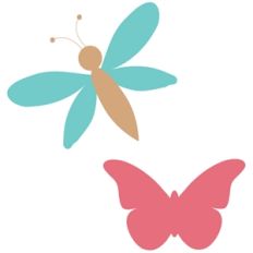 butterfly and dragonfly