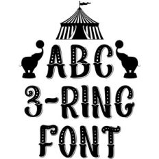 3-ring font