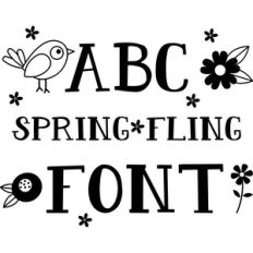 spring fling font