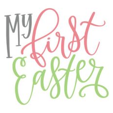 my first easter handlettered