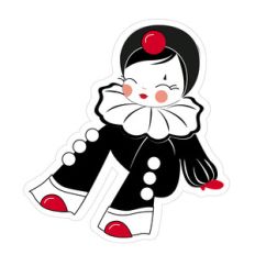 seated pierrot