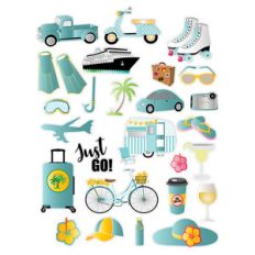travel transportation planner stickers