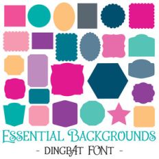 essential backgrounds font