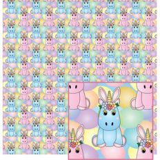 easter unicorns pattern
