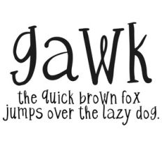 cg gawk font