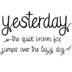 cg yesterday font