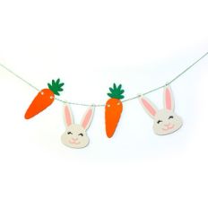 bunny and carrot banners