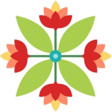lotus quartet barn quilt