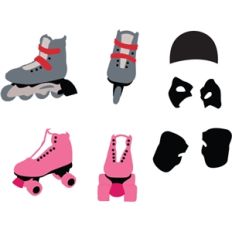 Jane Paper Doll Skate Set 2
