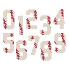 baseball number set