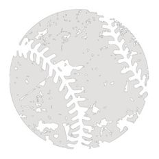 distressed baseball
