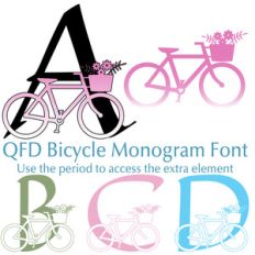 qfd bicycle monogram font