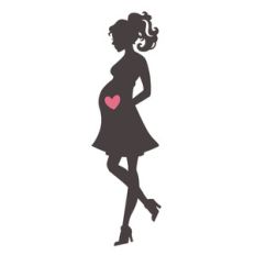 pregnant woman silhouette