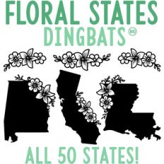 sg floral united states dingbats