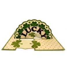 lucky shamrocks arch impossible card
