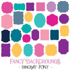 fancy backgrounds font