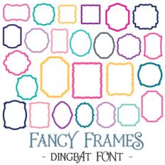 fancy frames font