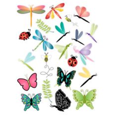 dragonflies and butterflies planner stickers