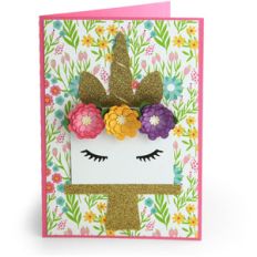 5x7 unicorn card