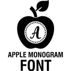 apple monogram font