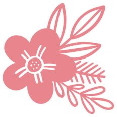 simple floral swag