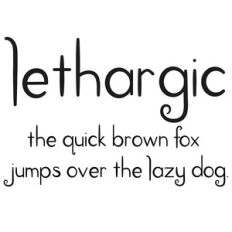 cg lethargic font
