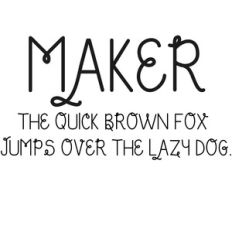 cg maker font