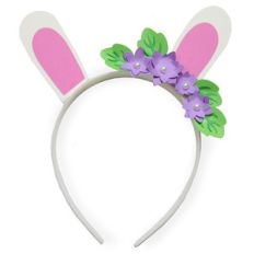 bunny floral headband