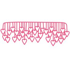 dangling hearts border