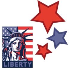 liberty and stars