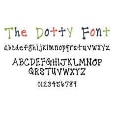the dotty font