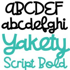 zp yakety script bold
