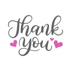 thank you with hearts