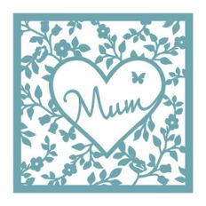 mum heart frame