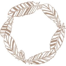 feather wreath