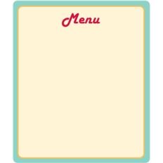 menu card
