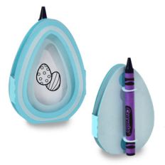3d easter egg crayon card - egg